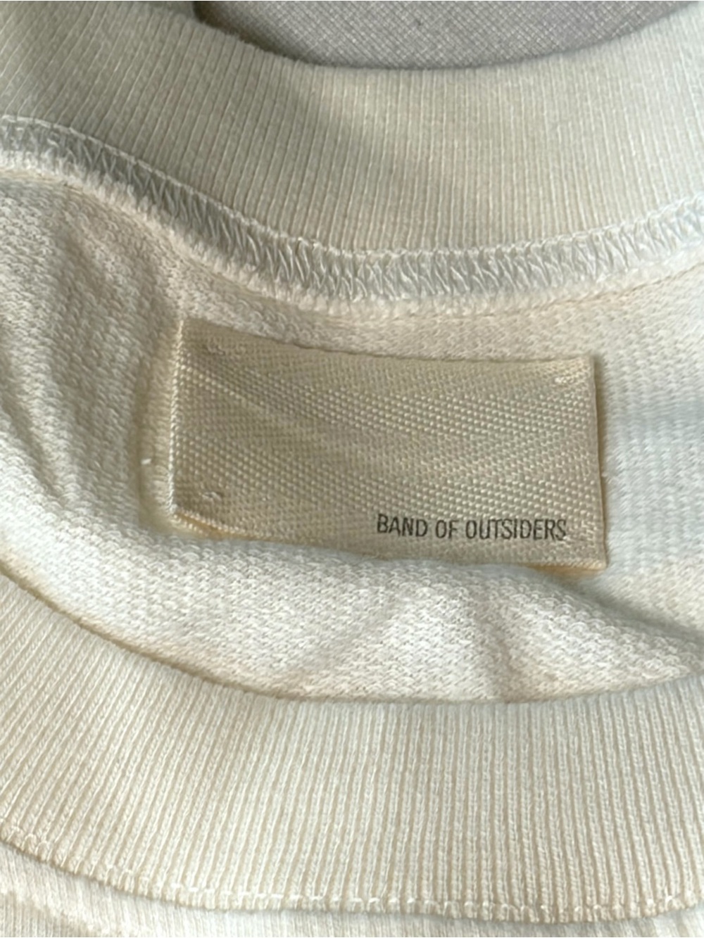 Band Of Outsiders Crewneck Sweatshirt w/Cassette Tape graphic, SynthPop, XL, EUC - Picture 10 of 14